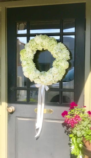 limelight hydrangea wreath